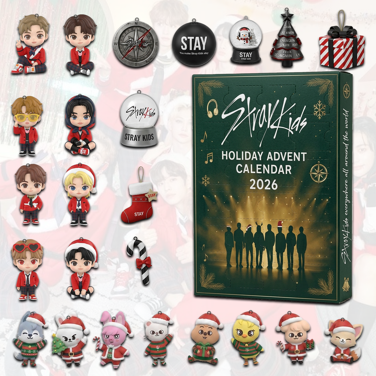 Joyful Stray Kids 2026 Feiertagskalender K-Pop Merchandise Geschenk für Fans