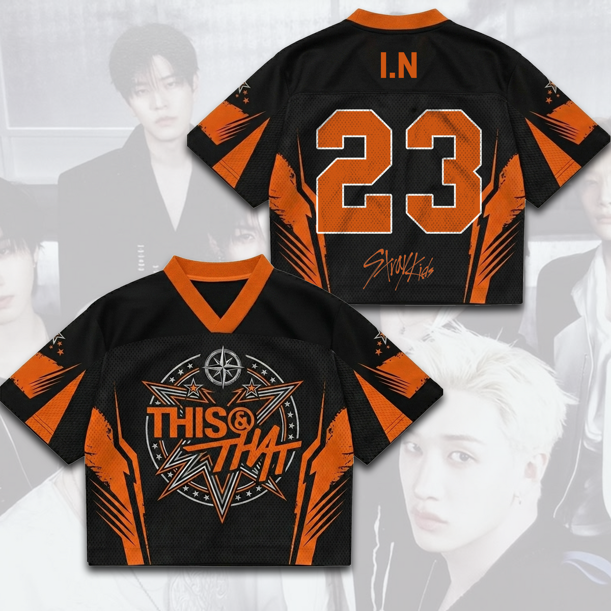 Energetisches Stray Kids This That Album Mixed Mesh Jersey Perfektes Fan-Geschenk