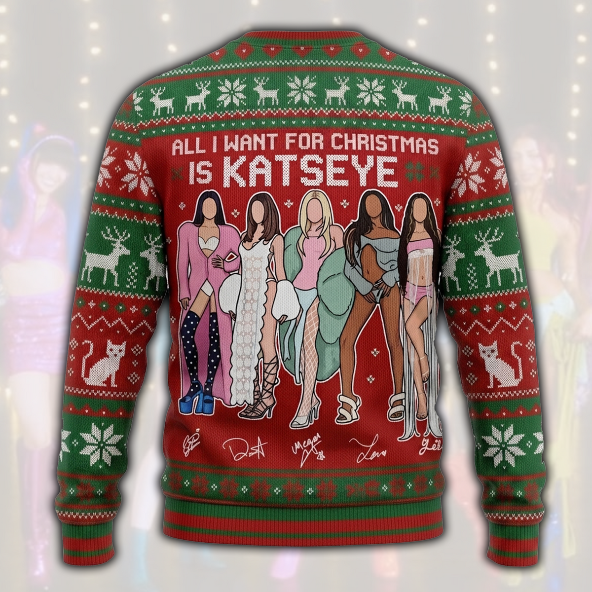 Katseye The Wildworld Tour Hässlicher Weihnachtspullover Fan-Edition