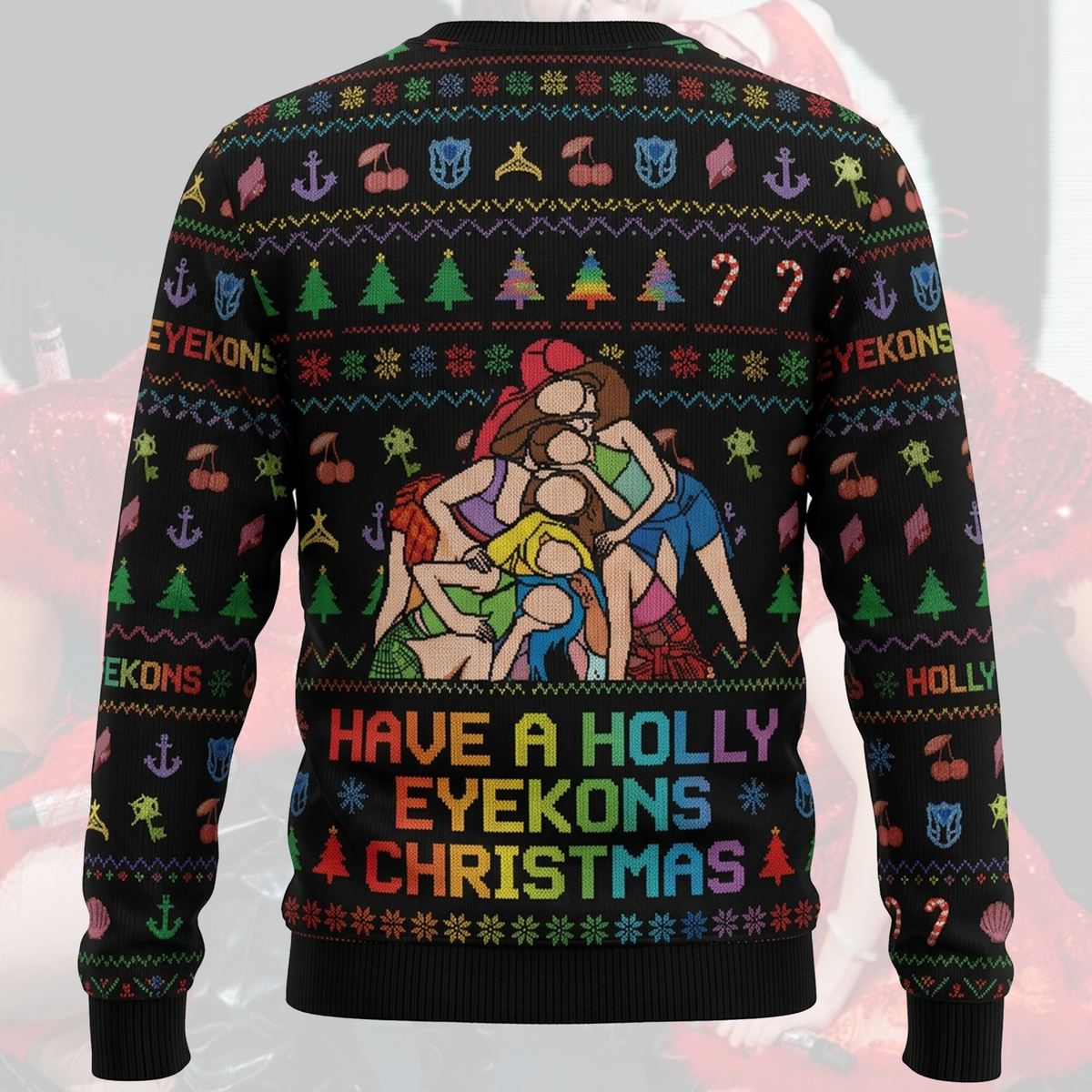 Merry Katseye Ugly Christmas Sweater Fan-Edition