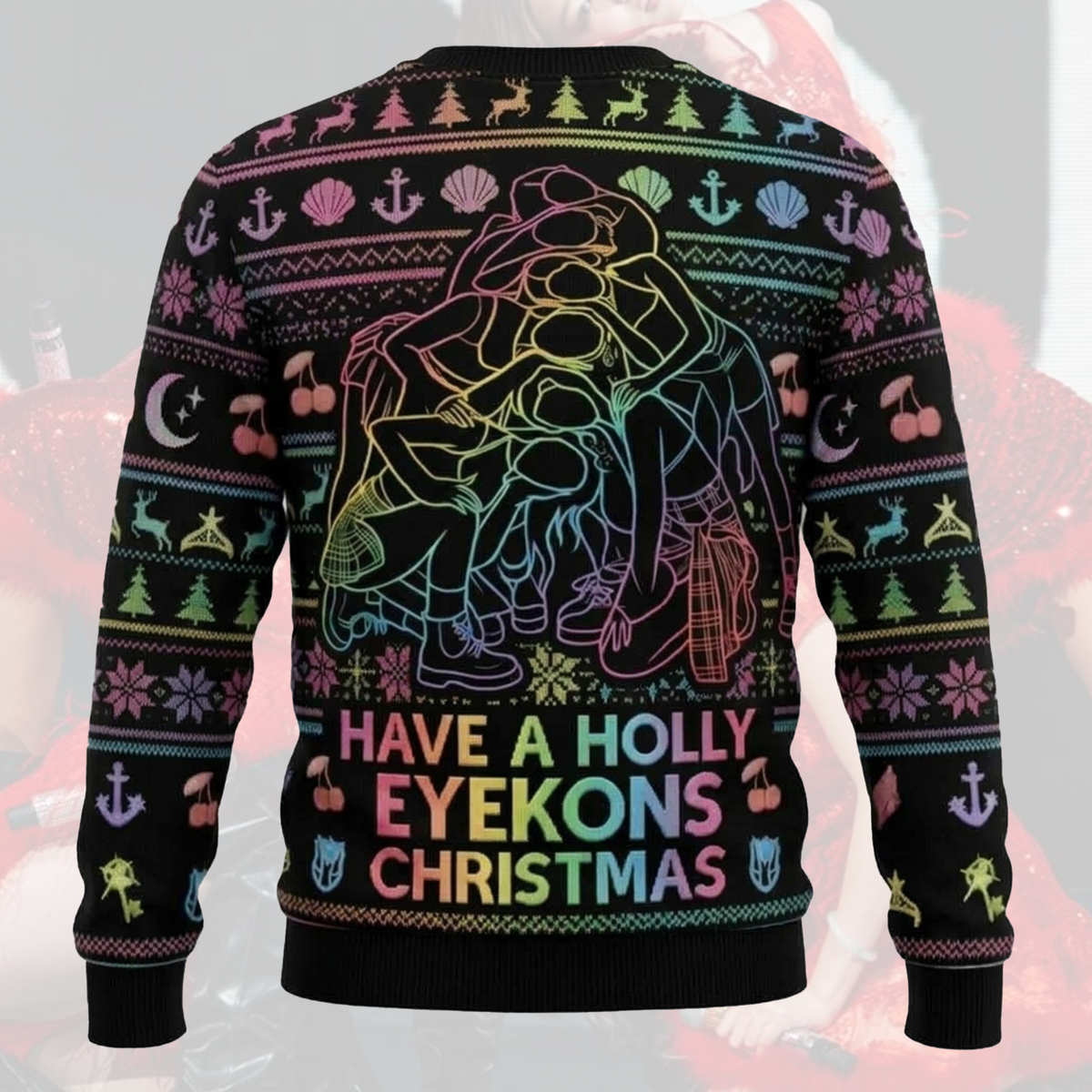 Merry Katseye Ugly Christmas Sweater Fan-Edition