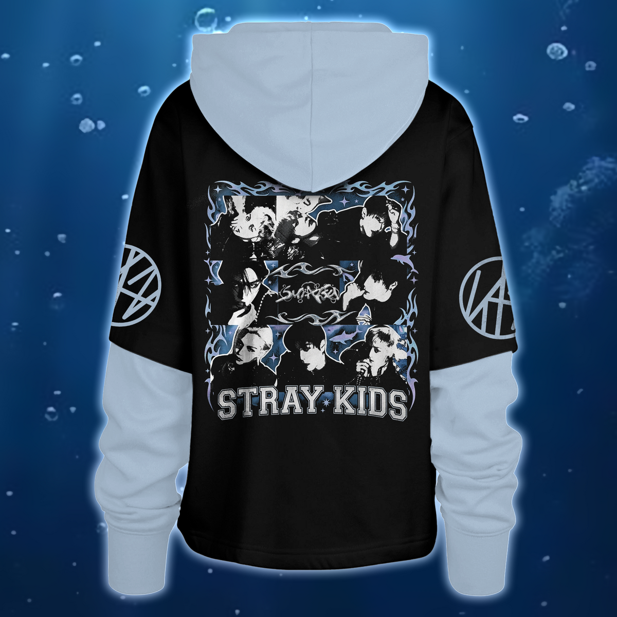 Spooky Stray Kids Wolf Chan Shortstop Hoodie Halloween-Geschenk für Fans