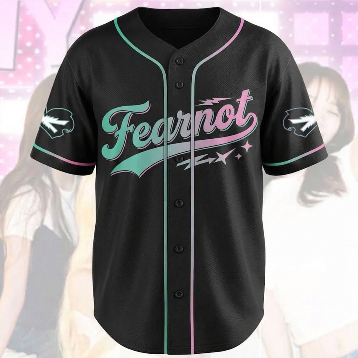 Buntes „Made My Night“-Le Sserafim-Baseballtrikot – das perfekte Pureflow-Geschenk für Fans