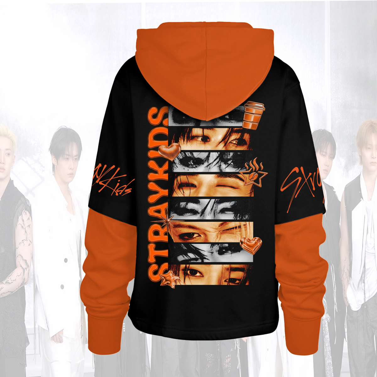 Stray Kids This & That Album Eye To Eye Shortstop Hoodie Geschenke für Fans