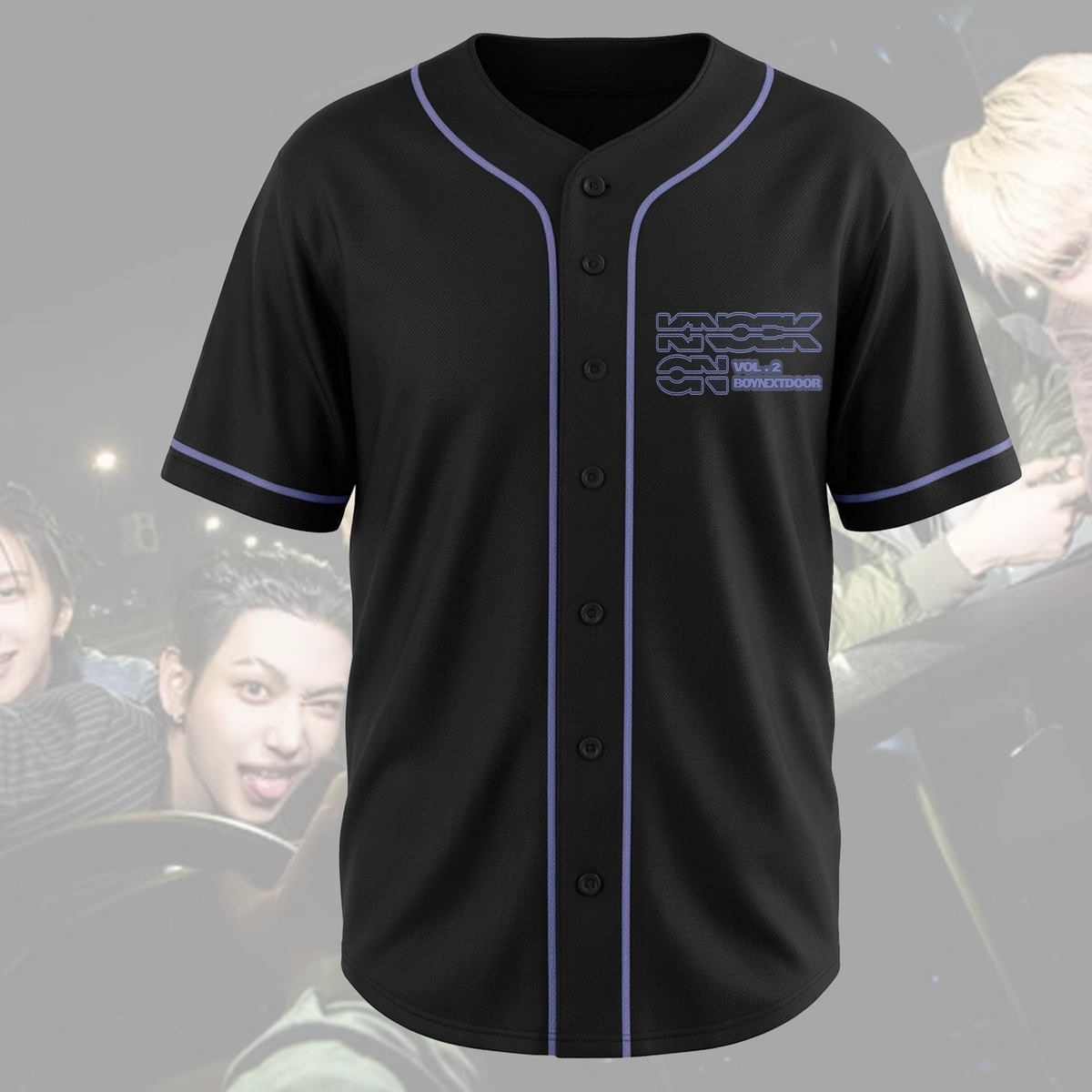 Boynextdoor Knock On Vol. 2 Welttournee Retro-Baseballtrikot Fan-Edition