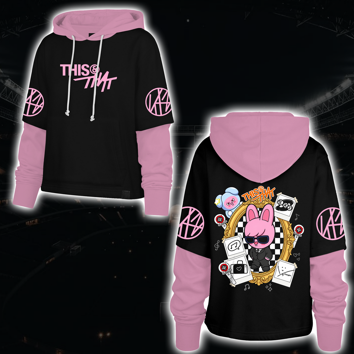 Spooky Stray Kids Wolf Chan Shortstop Hoodie Halloween-Geschenk für Fans