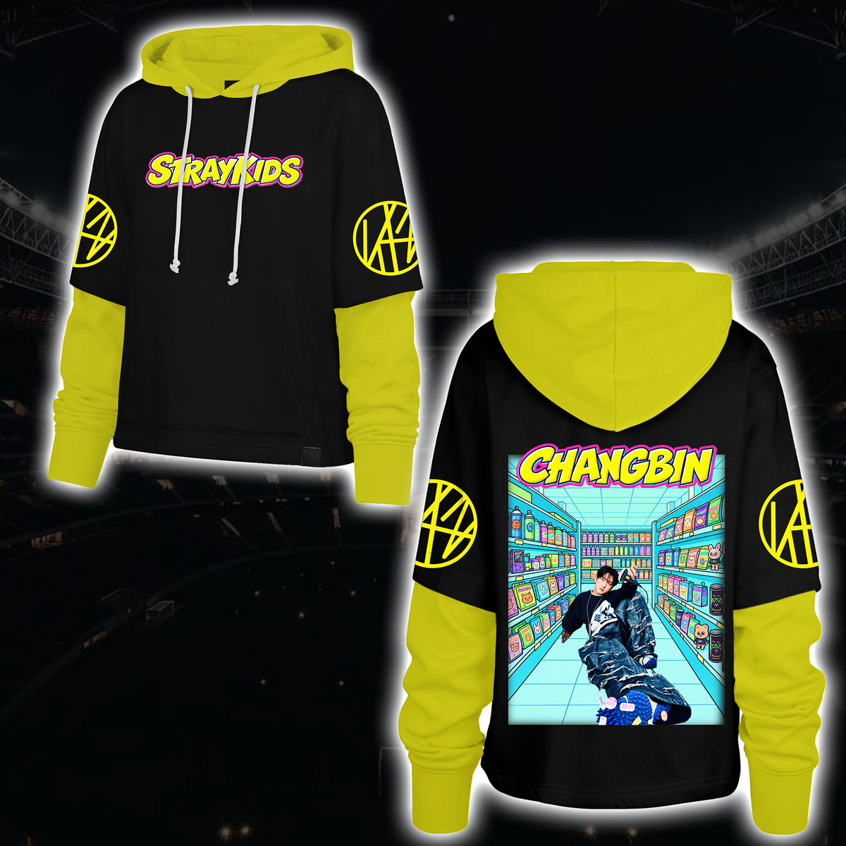Spooky Stray Kids Wolf Chan Shortstop Hoodie Halloween-Geschenk für Fans