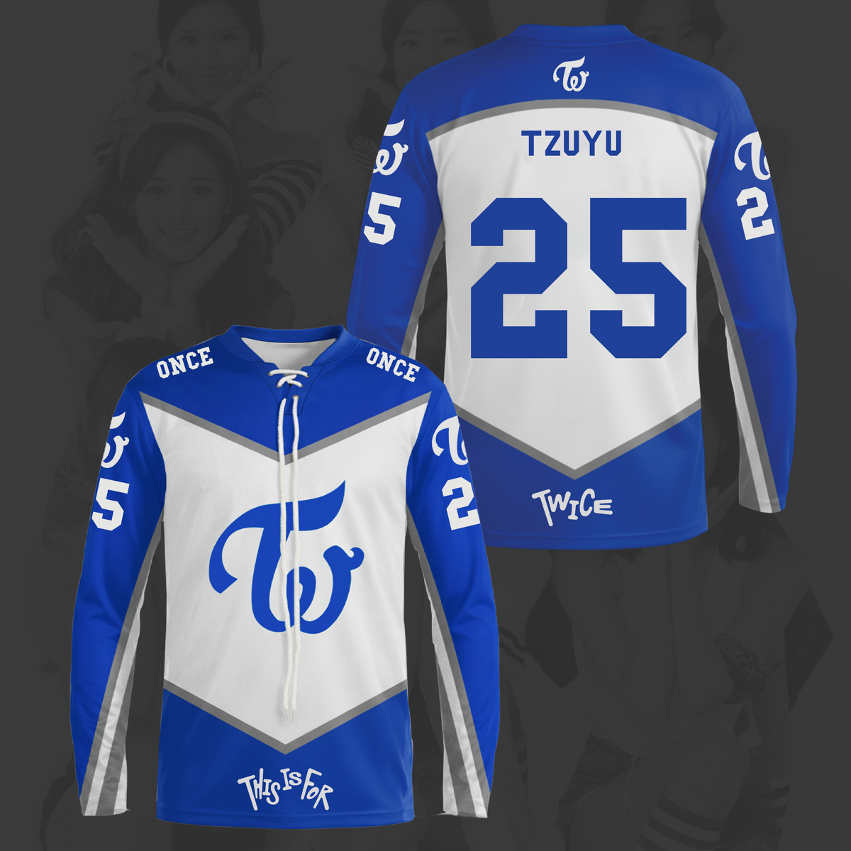 This Is For World Tour Twice Lace Neck Hockey Jersey Gifts For Once