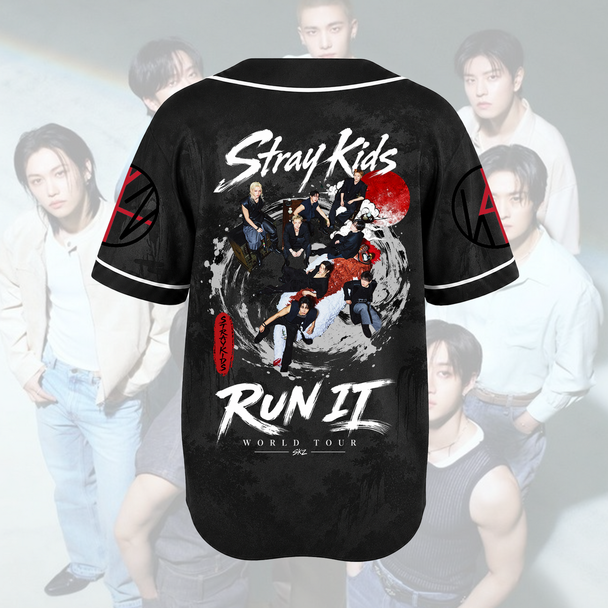 Massives Stray Kids Run It World Tour This That Album Baseballtrikot Stay Edition