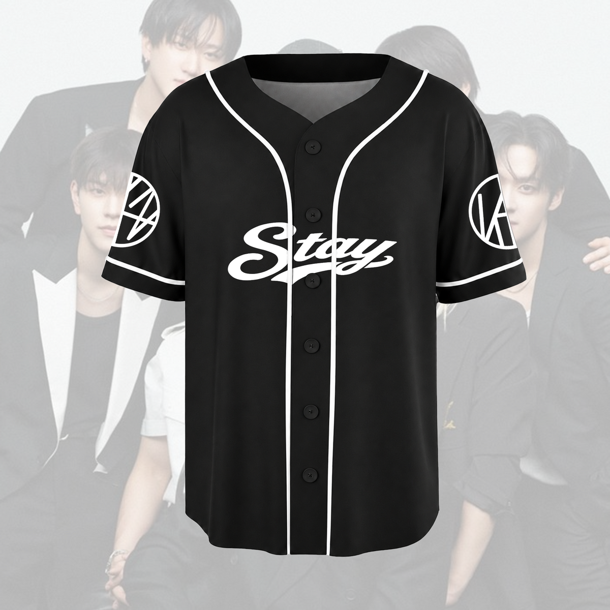 Fierce Gaze Run It World Tour Stray Kids Baseball-Trikot Geschenk für Fans
