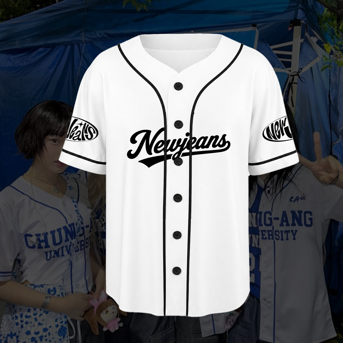 NewJeans Sommer 2026 Konzert-Merch Lässige Streetwear Baseballtrikot Fan-Geschenke