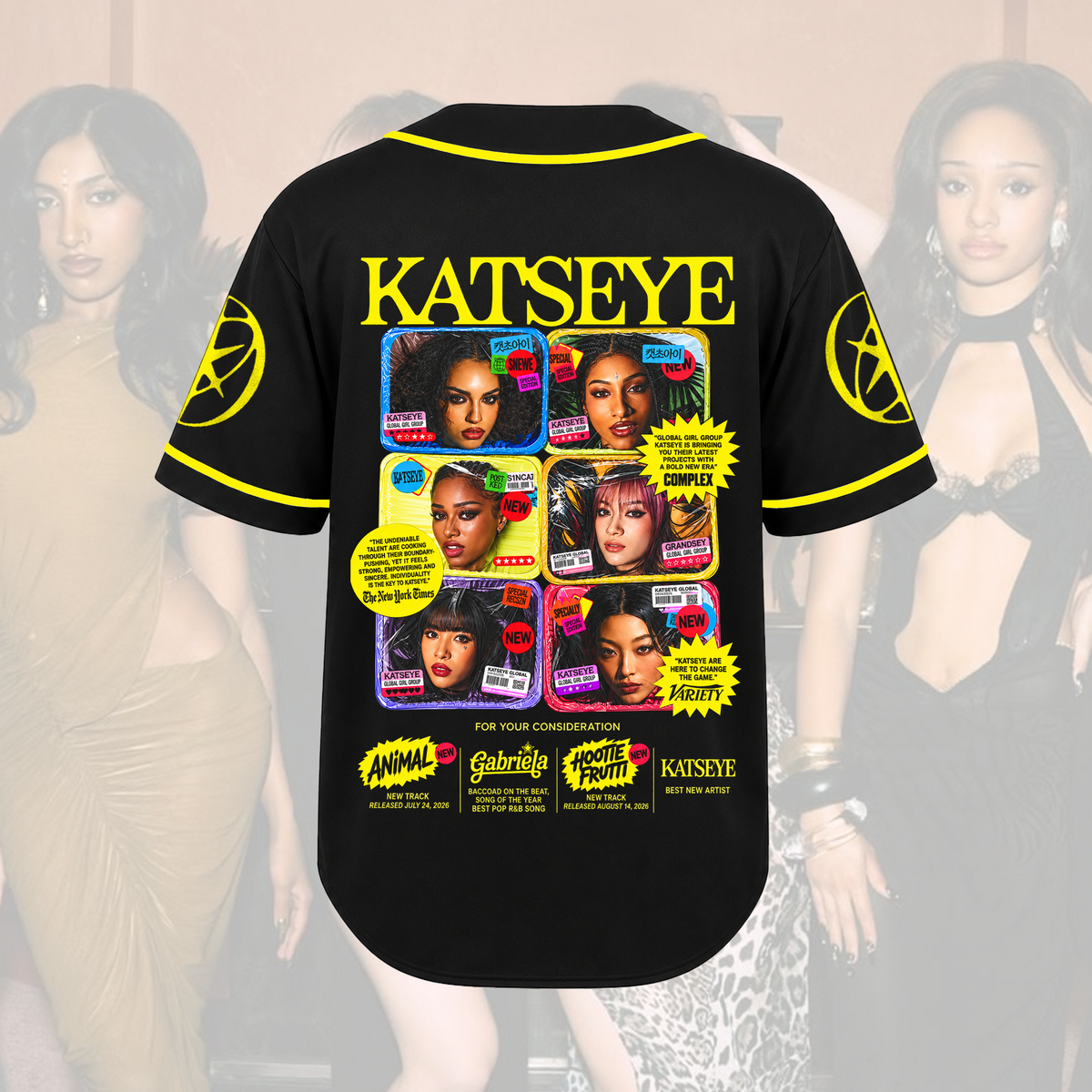 Savage The Wildworld Tour Katseye Retro-Baseballtrikot Fan-Merchandise