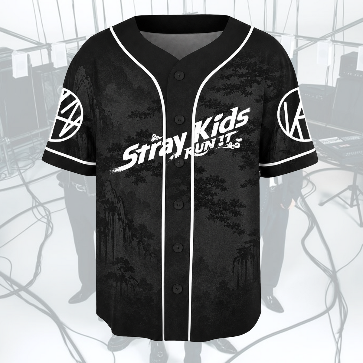 Elektrisierendes Stray Kids Run It Welttournee Baseball-Trikot Geschenk für Fans