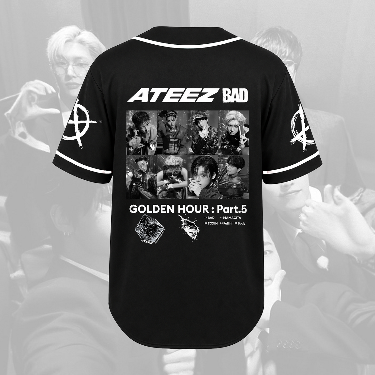 ATEEZ GOLDEN HOUR Part 5 Tracklist Unisex Baseballtrikot Fan-Edition