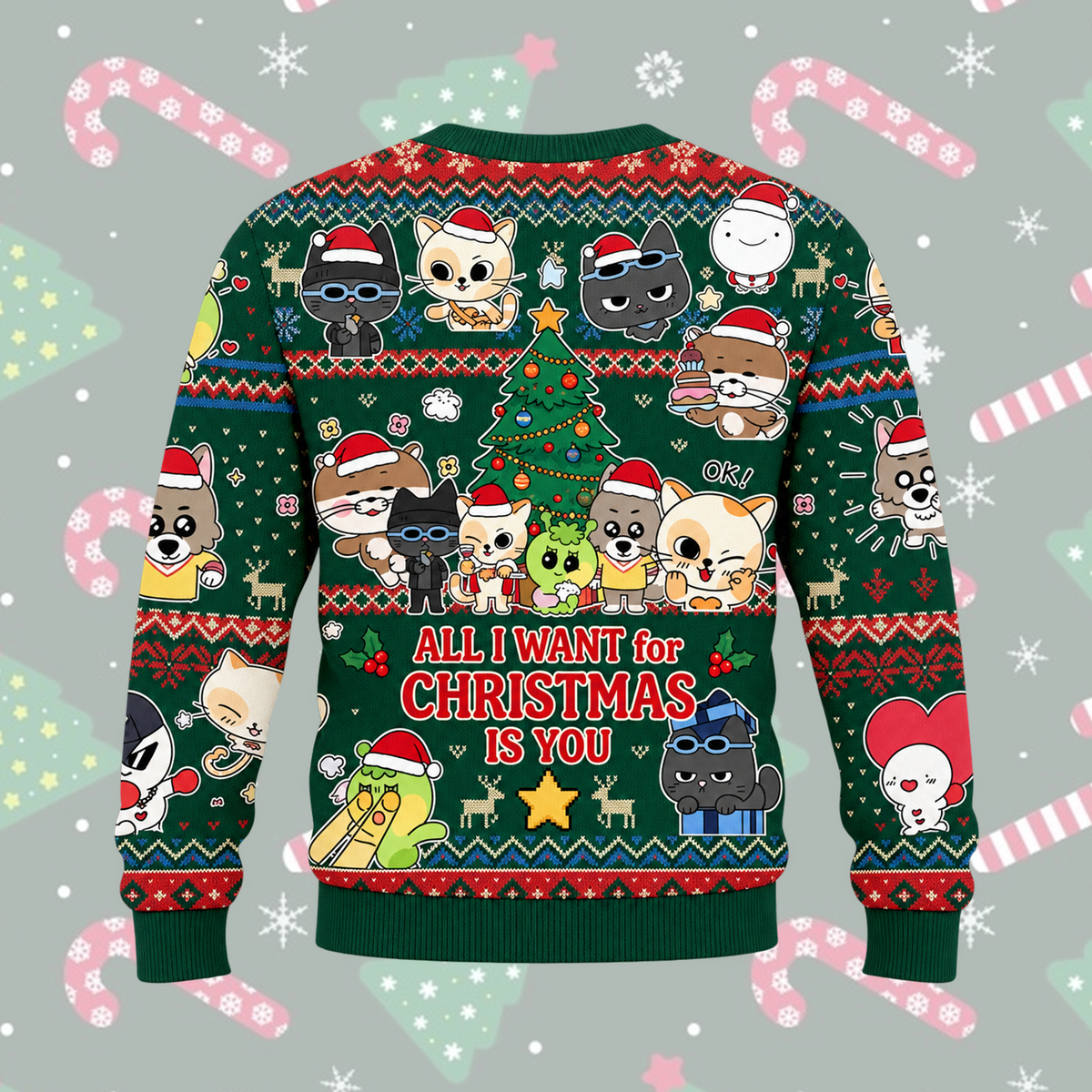 Jolly BOYNEXTDOOR All I Want For Christmas Is You Ugly Sweater For Onedoor