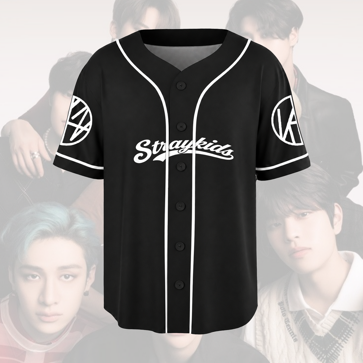 Stray Kids Run It Tour Symbol-Stern-Baseballtrikot Stay-Edition