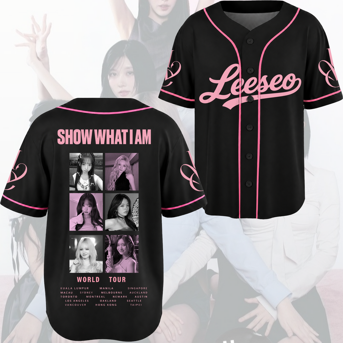 Amour Lady Ive Show What I AM World Tour Baseball Jersey Fan Editon