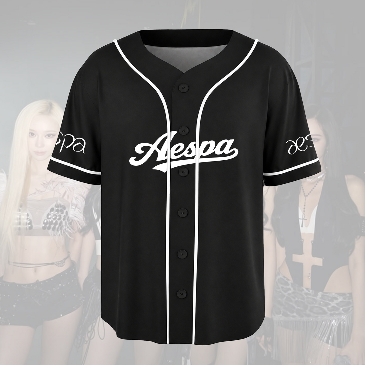 Perfektes aespa SYNK COMPLEXITY Black Tour Baseballtrikot Geschenk für Fans