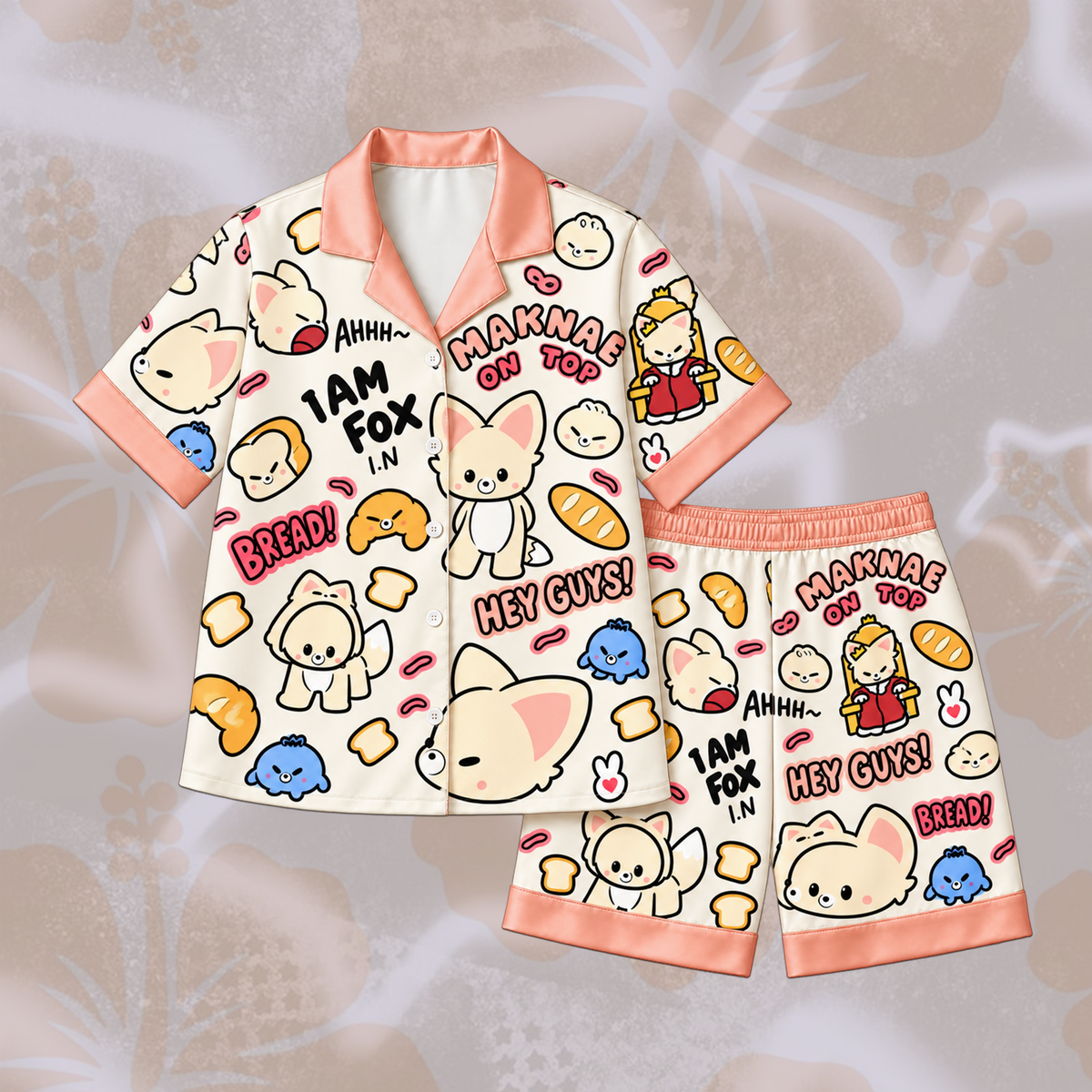 Stray Kids Spooky Stay Day Skzoo Schlafanzug-Set Geschenk für Fans