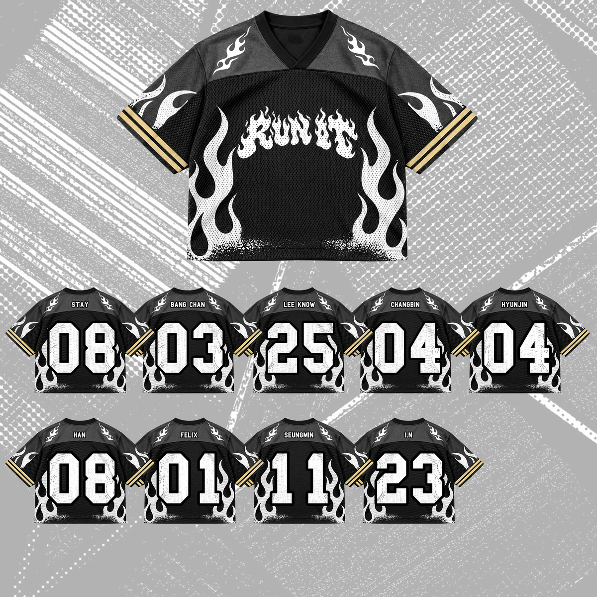 Stray Kids This & That Album Jersey Run It Merchandise Geschenk für STAY