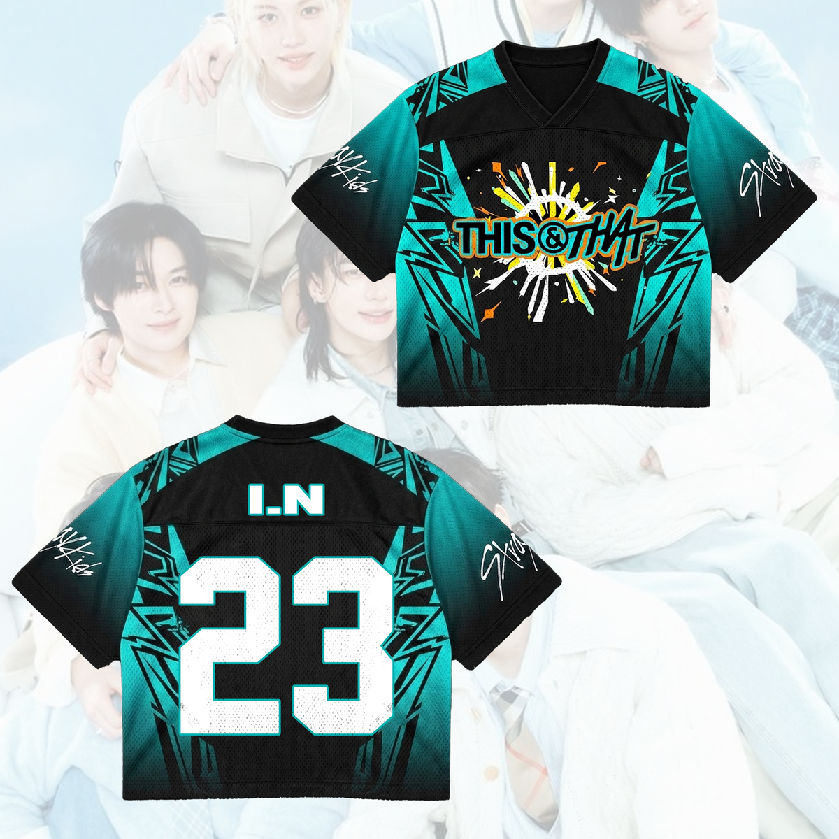 Sportliches Stray Kids This & That Mixed-Mesh-Trikot Geschenke für Fans