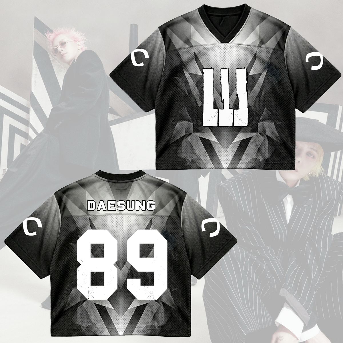 BIGBANG Cosmos Klavier-Mix-Mesh-Jersey Konzert-Outfit Fan-VIP-Geschenk