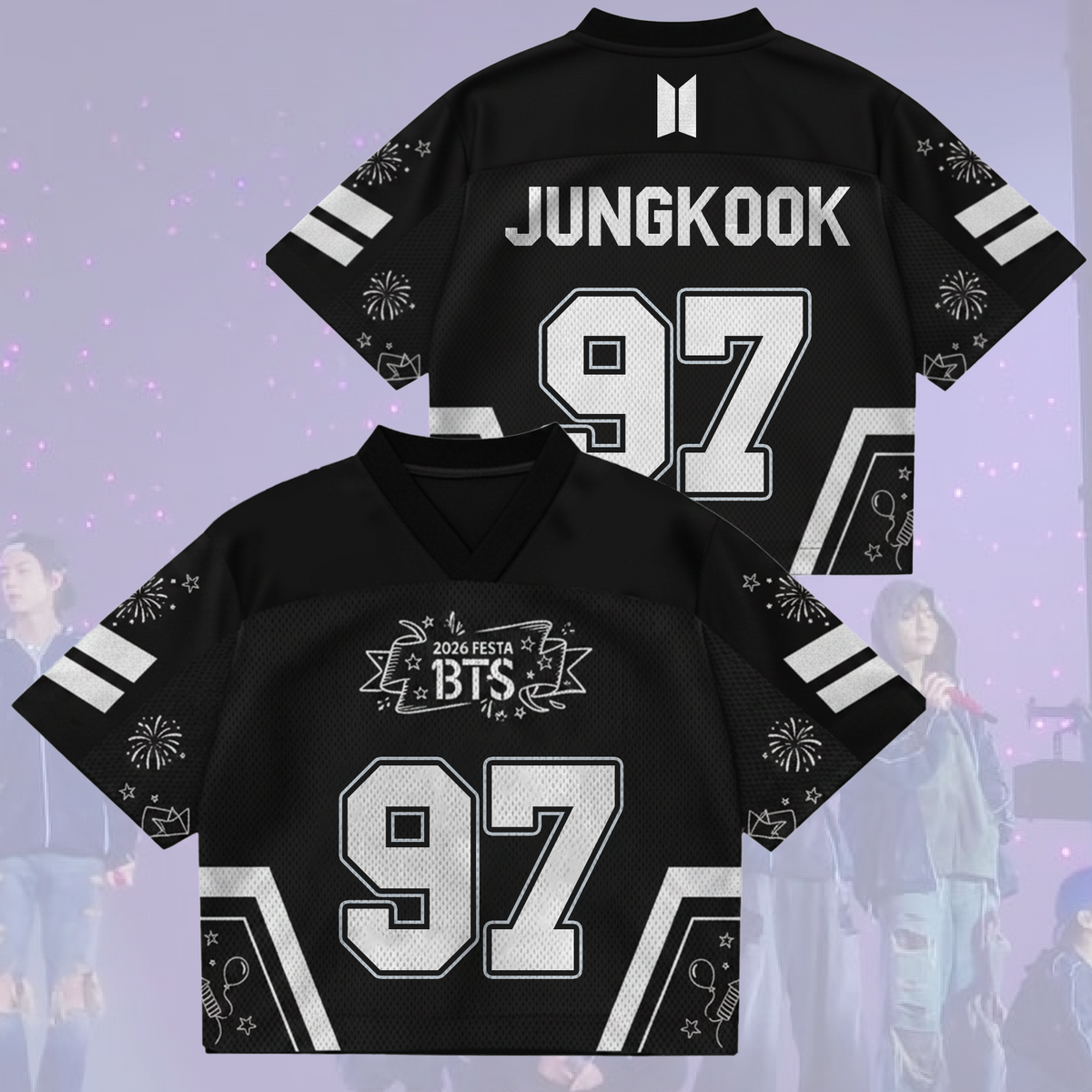 Ecstasy BTS Festa 13. Jahrestag Happy Arirang Tour Mix Mesh-Trikot