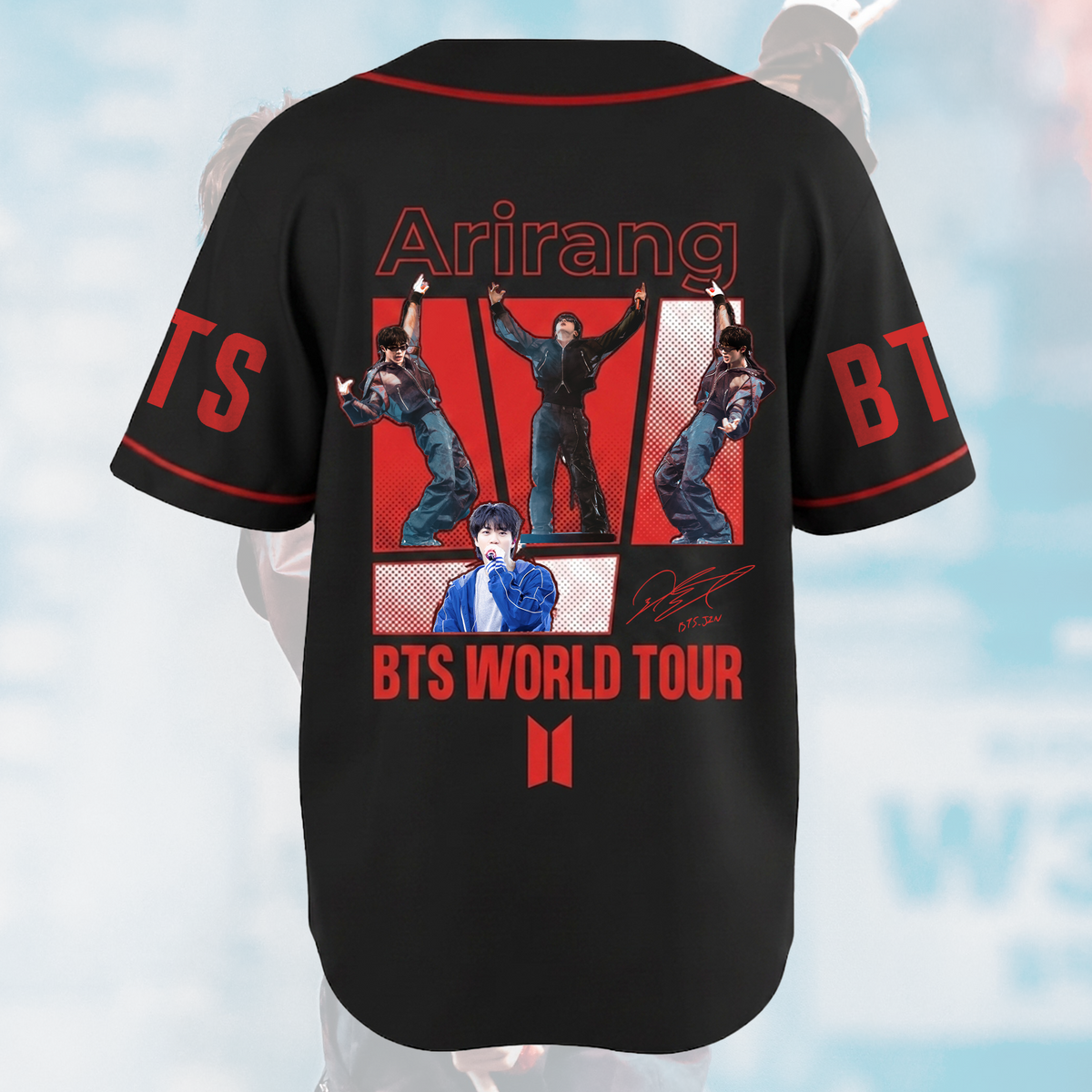 Worldwide Handsome Jin Arirang World Tour Baseball-Trikot Army Edition