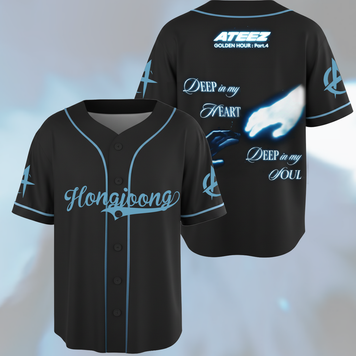 ATEEZ Golden Hour Part 4 Baseball Jersey Gift For ATINY