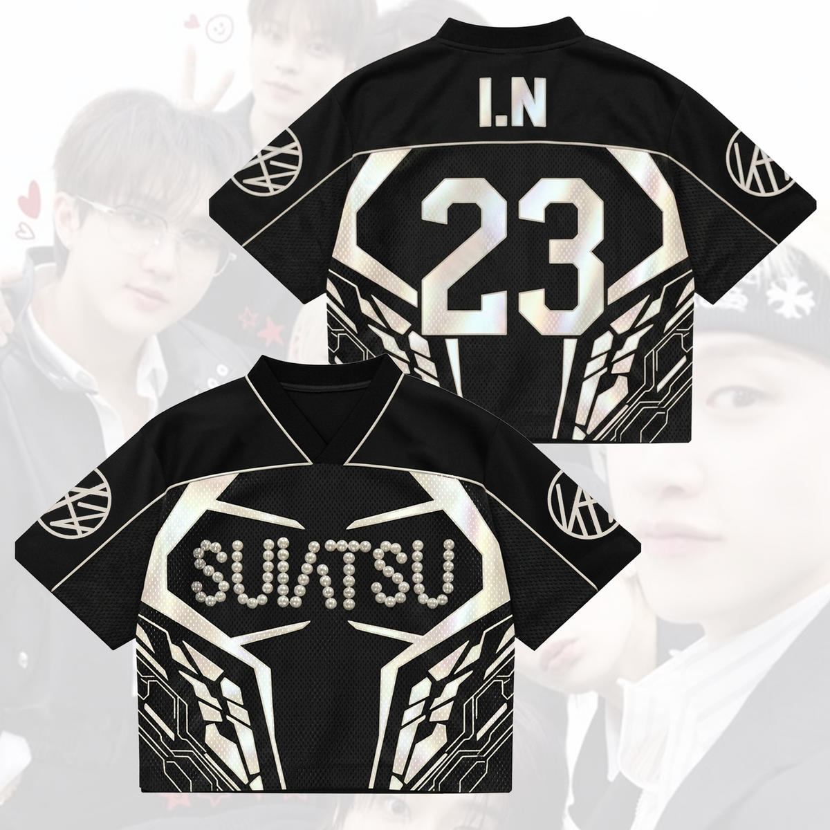 SUIATSU Stray Kids gemischtes Mesh-Trikot „Run It“-Tour-Geschenk für Fans