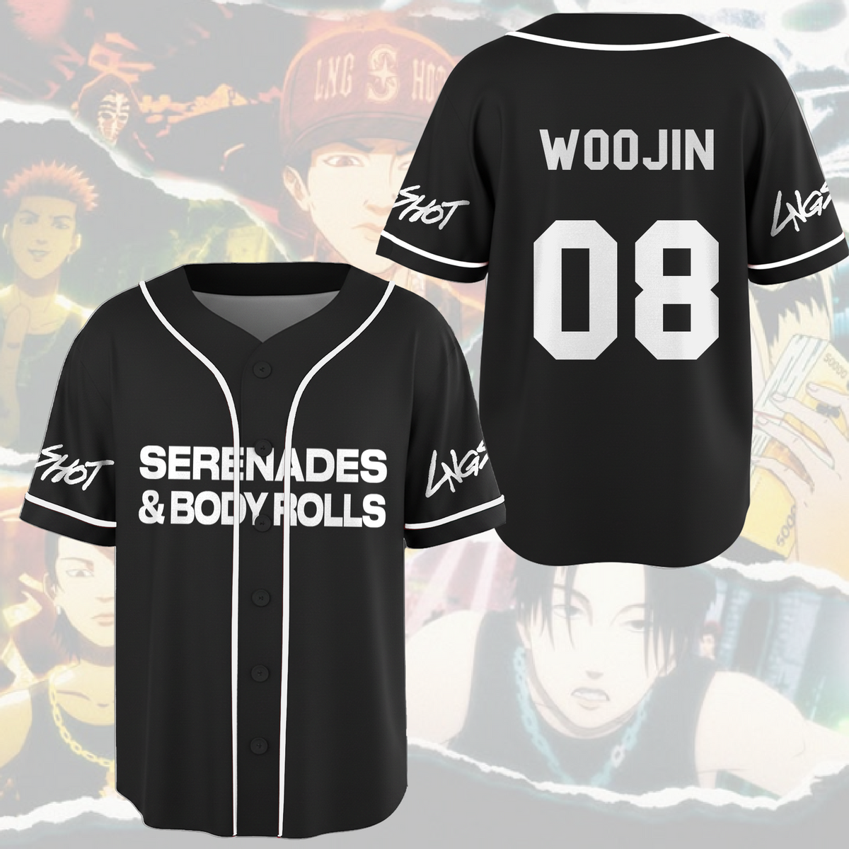 Serenades Body Rolls World Tour LngShot Jay Park Baseballtrikot Fan-Edition