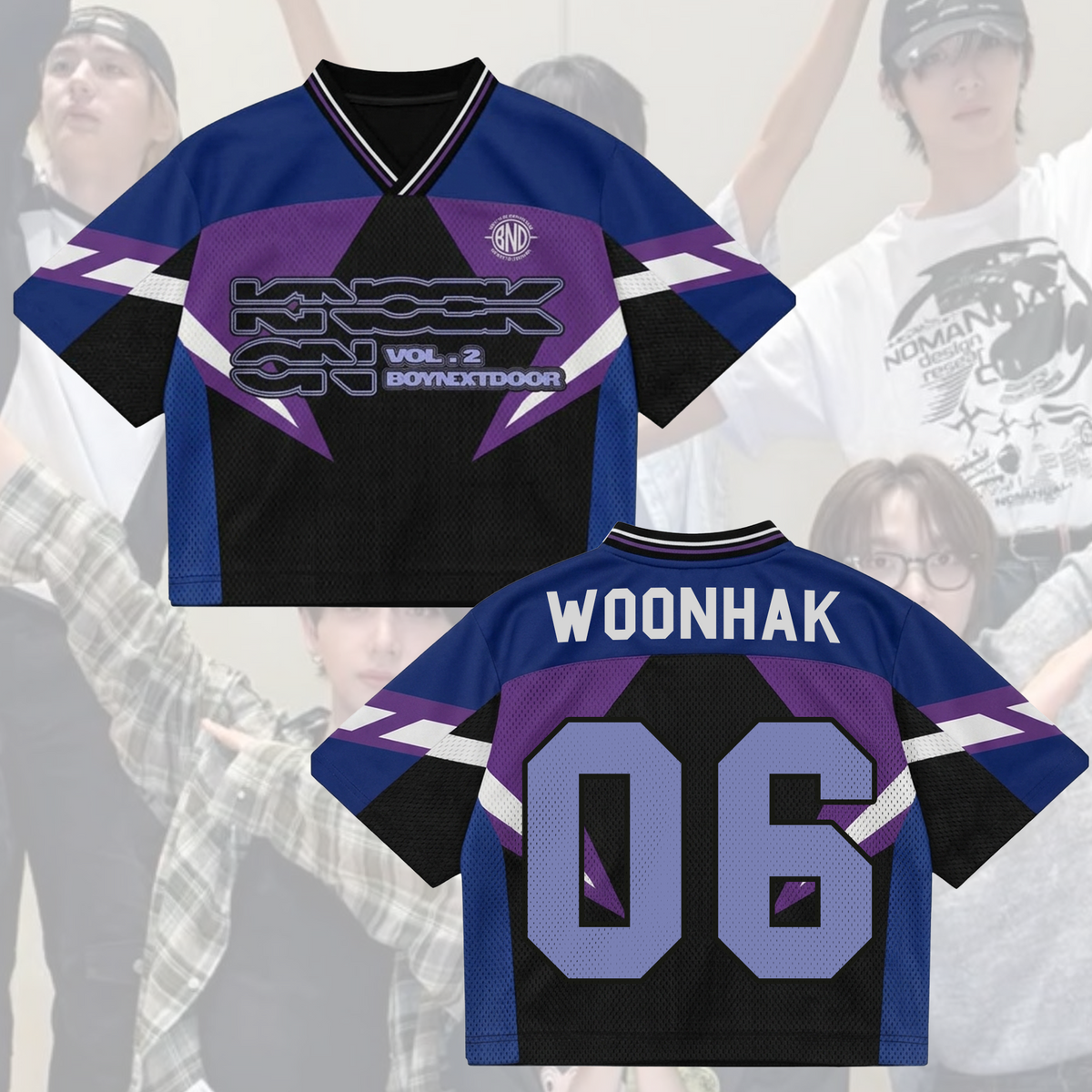 Boynextdoor Knock On Vol. 2 World Tour Album Mix Mesh Jersey Edition