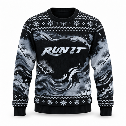 Stray Kids RUN IT Benutzerdefinierter Name Hässlicher Weihnachtspullover, Personalisiertes STAY Weihnachtsgeschenk