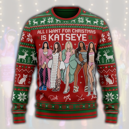 Katseye The Wildworld Tour Hässlicher Weihnachtspullover Fan-Edition