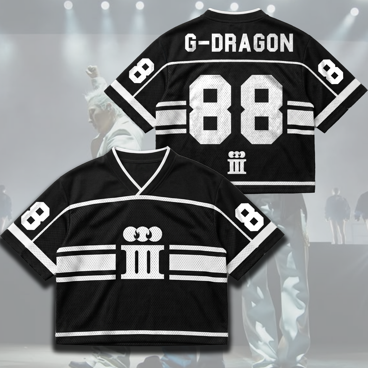 Trendiges BIGBANG BiiiG Cosmos Tour Mixed-Mesh-Trikot, cooles Fan-Geschenk