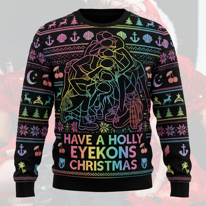 Merry Katseye Ugly Christmas Sweater Fan-Edition