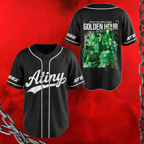 Ateez Golden Hour Teil 5 Albumkonzept Konzert Baseballtrikot Fan-Edition