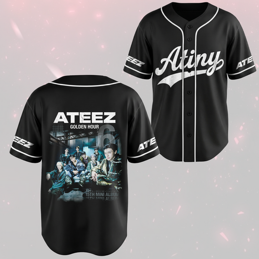 Ateez Golden Hour Part 6 Album Concept Concert Baseball Jersey Fan Edition