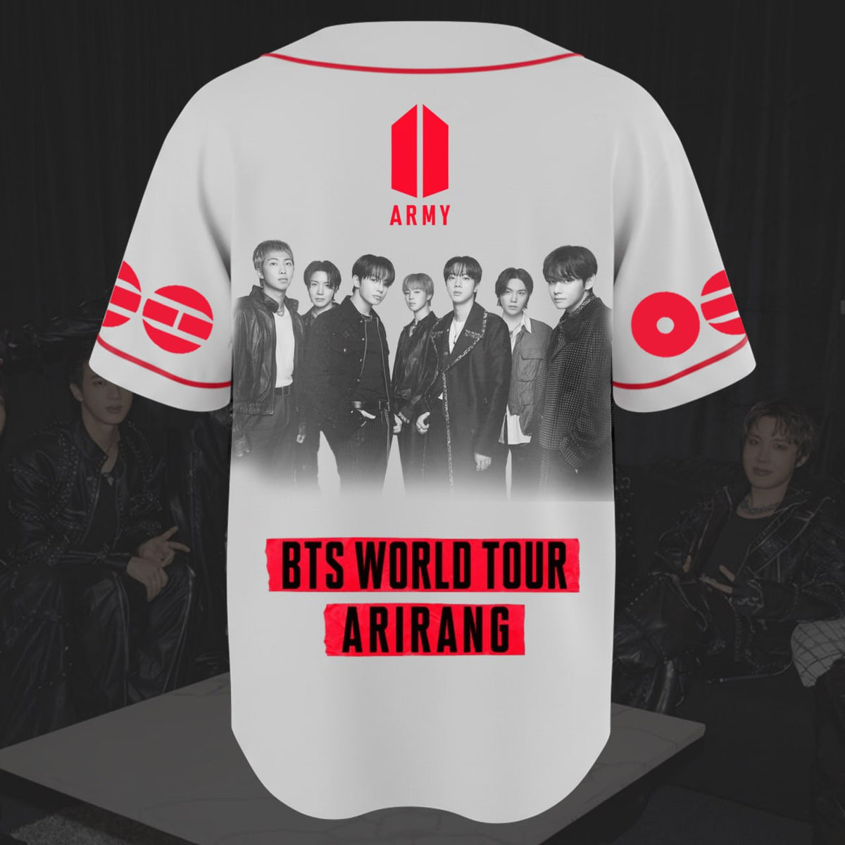 BTS Journey 2026 Arirang World Tour Baseball Jersey Fan Edition