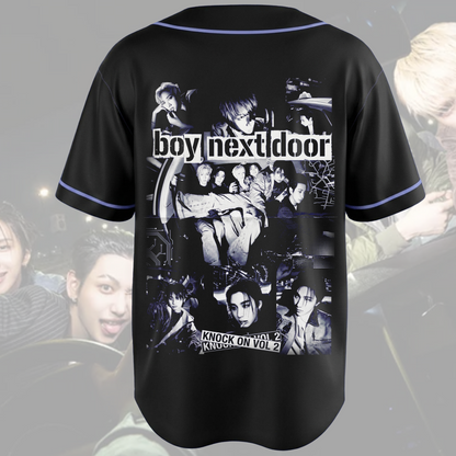 Boynextdoor Knock On Vol. 2 Welttournee Retro-Baseballtrikot Fan-Edition