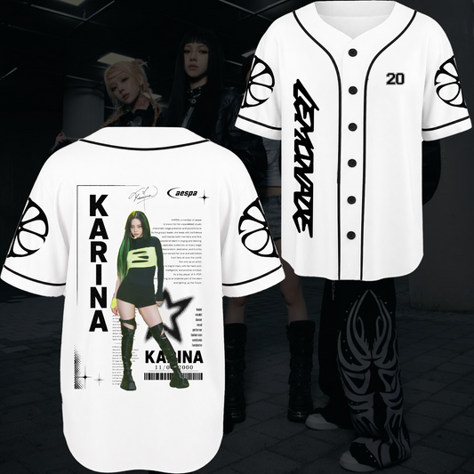 Aespa Chronicles Lemonade Baseballtrikot Geschenk für Fans