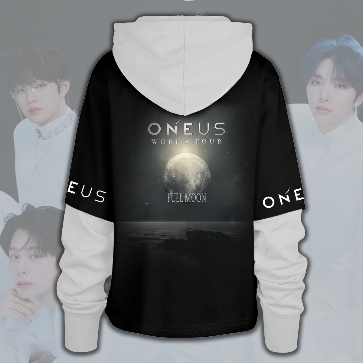 Oneus Full Moon World Tour Shortstop Hoodie Comeback-Geschenk für Fans
