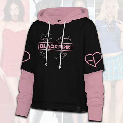 Blackpink Comeback neues Album Streetwear Shortstop Hoodie für Fans