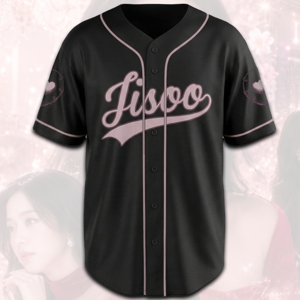 Blackpink Jisoo Click Album Baseballtrikot Geschenk für Fans