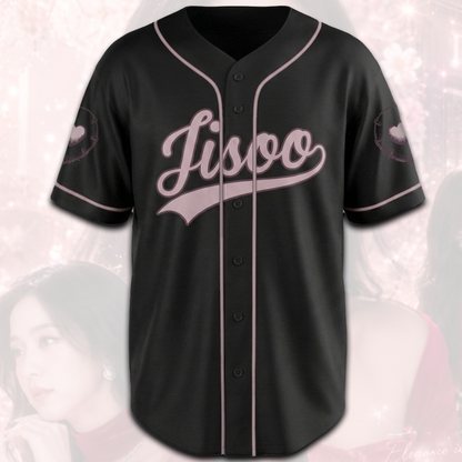 Blackpink Jisoo Click Album Baseballtrikot Geschenk für Fans