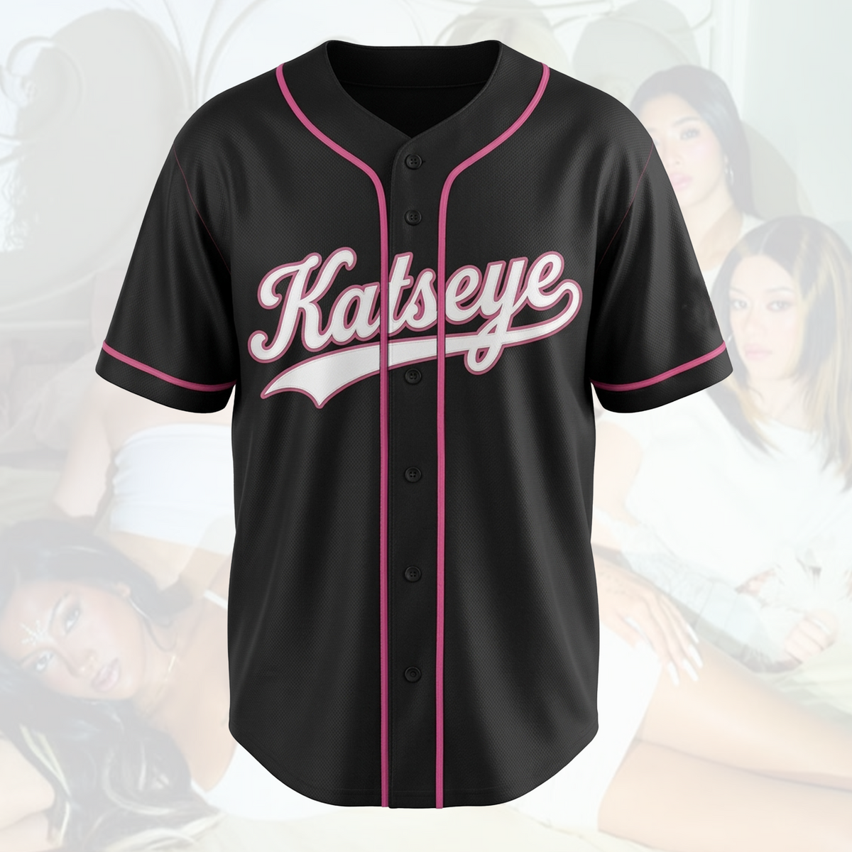 Feral The Wildworld Tour Katseye Y2K Pink Pop Baseballtrikot Geschenk für Fans