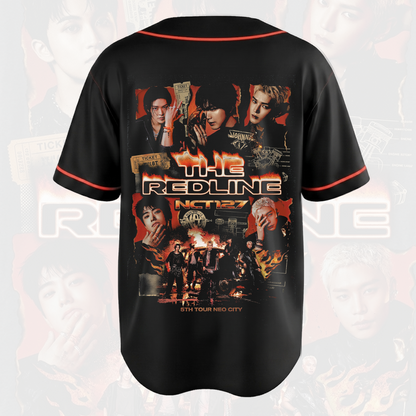 NCT 127 Neo City 5th Tour Baseballtrikot The Redline Konzert-Outfit Shirt