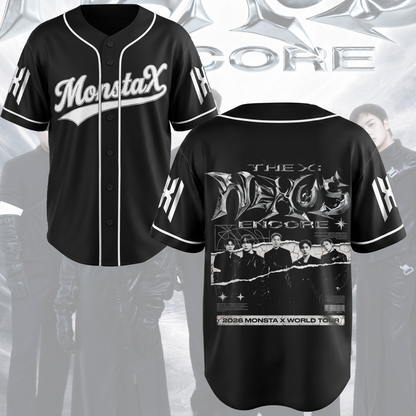 Retro The X MonstaX Nexus Encore Welttournee Baseballtrikot Fan-Edition