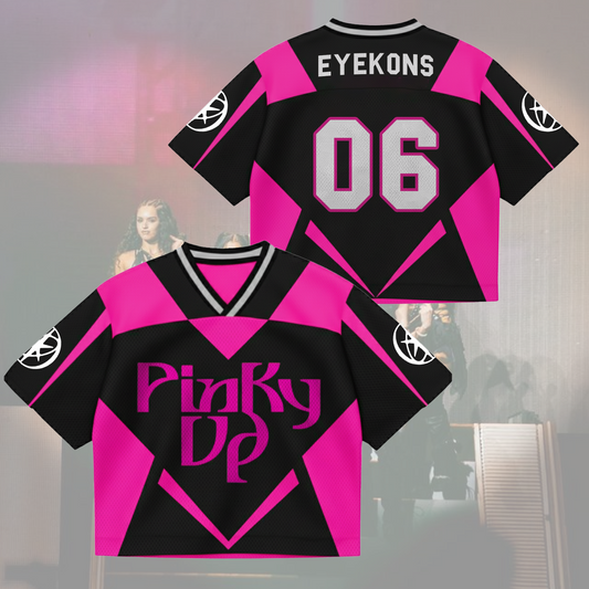 Katseye Pinky Up Big Heart neue Single Mixed Mesh Trikot Geschenk für Fans