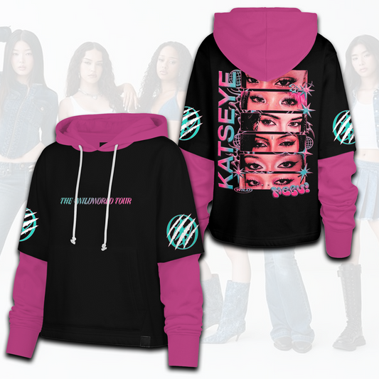 Katseye The Wildworld Tour Shortstop Hoodie Geschenk für Fans für Eyekons